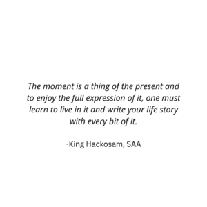 Present moment is a gift of life