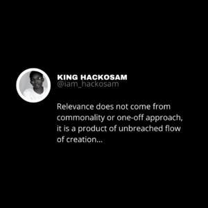 Talent is overrated - King Hackosam