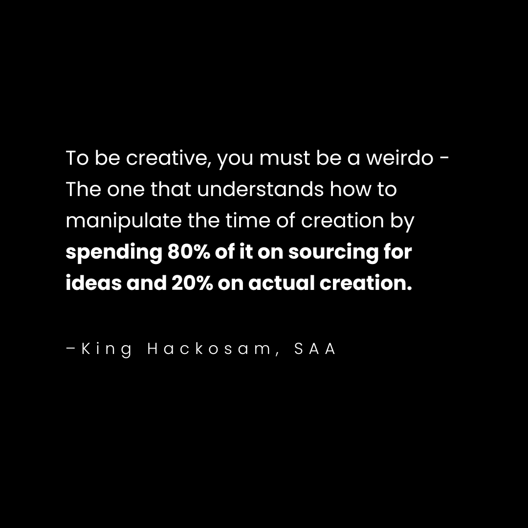 Psychology of creation - King Hackosam -